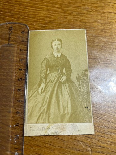 Cdv circa 1860 femme - cdv,