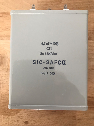 Condensateur pio 7uf - condensateur, 4,7uf-1600v