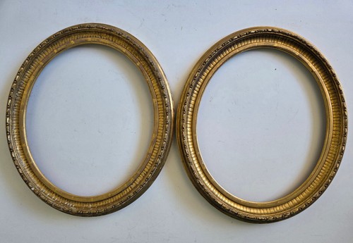 Paire cadres ancien bois - de,