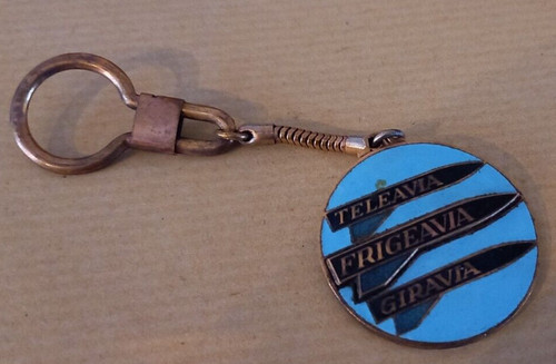 Porte clefs metal emaille - porte,