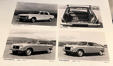 4 x Photos de Presse PEUGEOT 304GL, Cabriolet S, Coupé S - 1975   - 24 x 18 cm.