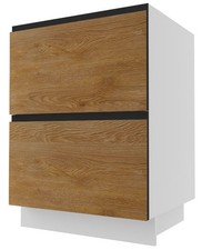 Meuble Sous Évier Treviso 60Cm HETTICH Tiroir Complet Couleur Au Choix TR-D2A/60