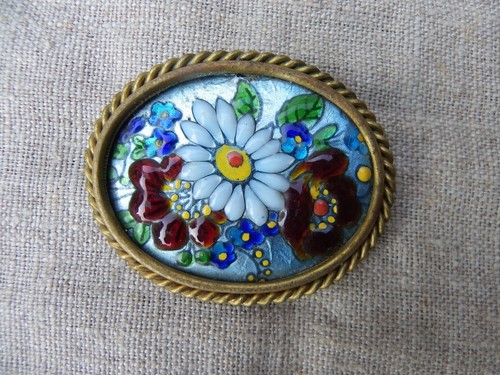 Broche ancienne patriotique - ancienne,