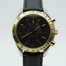 OMEGA SPEEDMASTER DATE HOMMES 375.0083 AUTOMATIQUE 39MM BEAU ACIER NOIR OM345