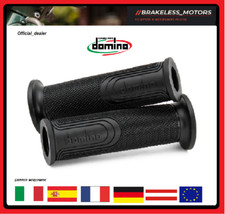 PAIRE DE BOUTONS MOTO NOIR STYLE DOMINO OUVERT UNIVERSEL Main/Tube de gaz : 2...