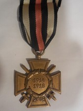 Croix allemande pour les combattants de la Première Guerre mondiale 1914-18