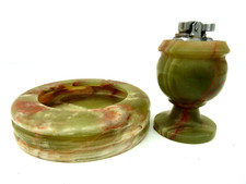 Ensemble fumeur en albâtre