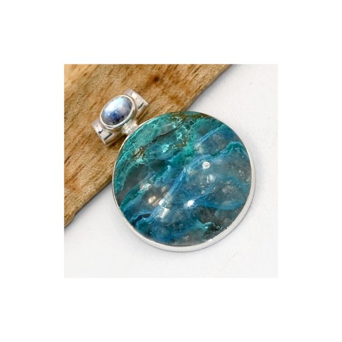 Pendentif rond shattuckite - rond,