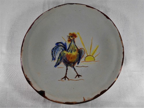 Assiette coq lever - 977,