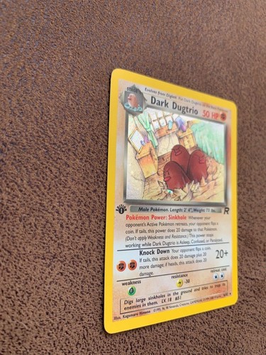 Rare 1st edition dark dugtrio - rare,