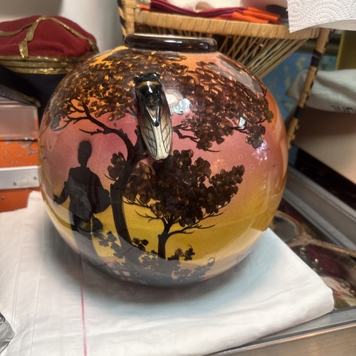 Grand vase boule faïence - en,