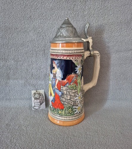Chope bière avec couvercle - de,