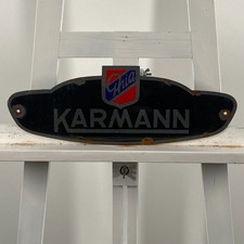 Plaque émaillée Volkswagen Karmann Ghia - 40x14cm (15.7x5.5") - Joli décor...