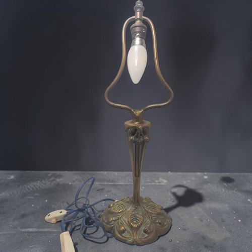 Ancien pied lampe bronze - lampe,