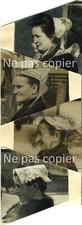 COIFFES BRETAGNE vers 1930 BANNALEC PAIMPOL LORIENT AURAY CANCALE 6 photos