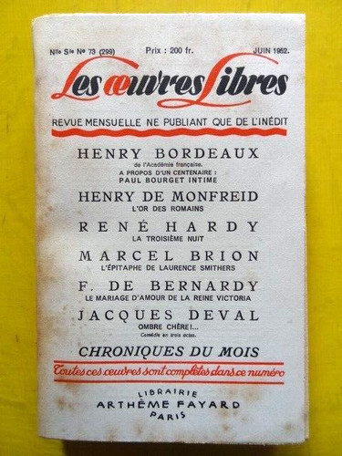 Revue les oeuvres - revue,