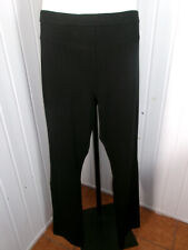 Pantalon habillé fluide noir taille elastique Fred Sabatier 56 28uk Made Italy