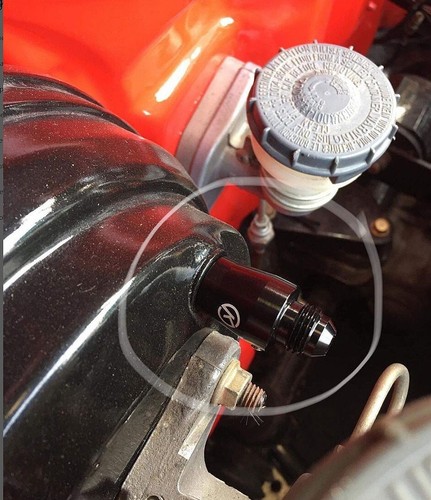 Brake booster vacuum adapter - vacuum,