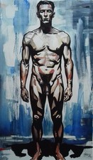 homme nu, peinture, nude male by Erik-H