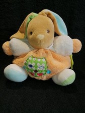 Doudou  peluche lapin patapouf orange hibou  Kaloo