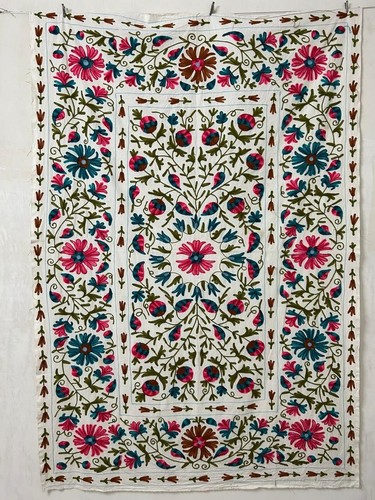 Drap lit suzani fait - drap, de