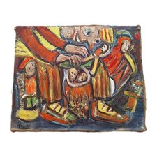 Peinture huile sur - , toile