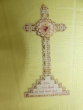 image pieuse canivet  sacré coeur jesus et sa croix