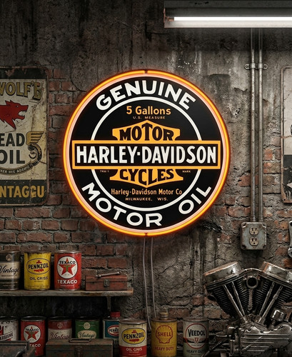 Enseigne harley davidson motor - enseigne, harley-davidson
