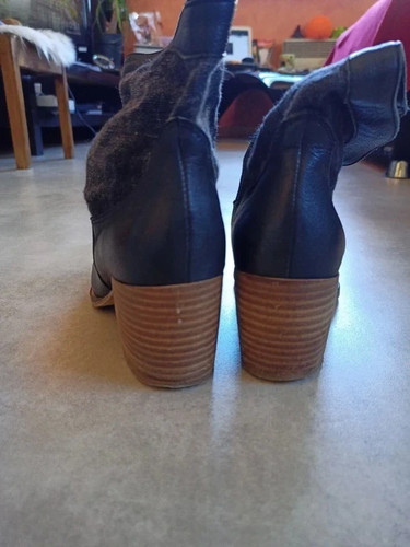 Bottines santiags noires san - santiags,