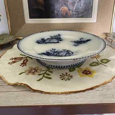 Compotier bas en faïence de Longwy, modèle JAPONAIS parfait état 19ème n°2