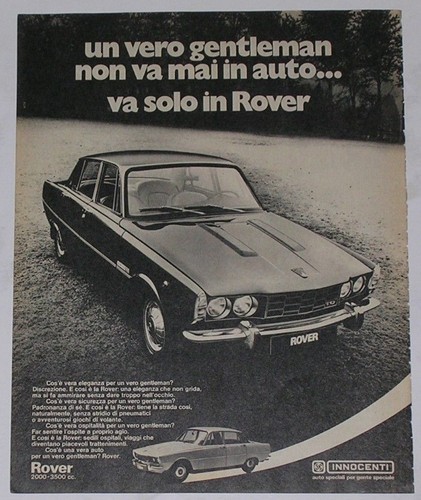 Advert pubblicità 1973 rover - 1973,
