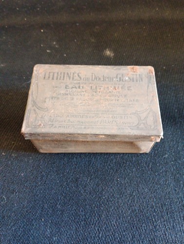 Boite tôle lithographiée - en,