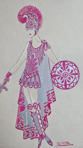 Dessin original art déco - original,
