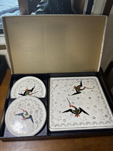 Coffret longwy 1960 décors - longwy,
