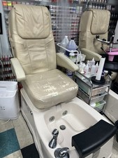 2 Beige Pedicure Spa Chair