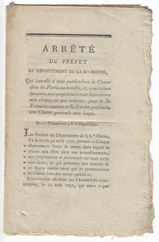 Arrêté préfet du - arrêté,