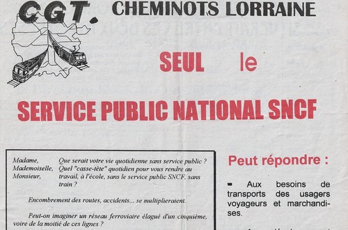 Affiche syndicat cgt cheminot - affiche,