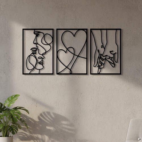 Minimalist lover kiss - lover, line