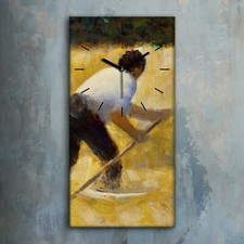Horloge décorative sur toile