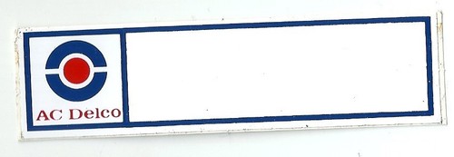 Autocollant sticker delco - autocollant, ac
