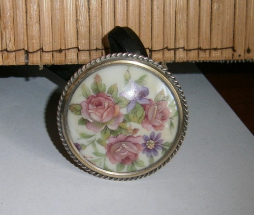 Ancienne broche métal doré - métal, &