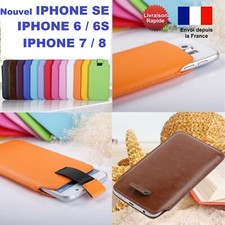 COQUE IPHONE SE 2020 6 6S 7 8 ETUI HOUSSE EN POCHETTE EN CUIR SIMILAIRE