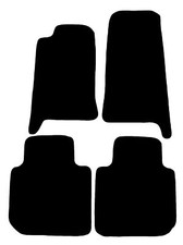 NOIR Tapis de sol pour Jaguar