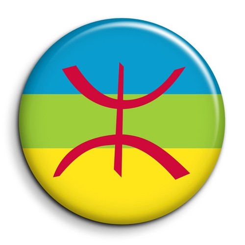 Drapeau berbère badge 38mm - badge,