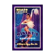 PLAQUE  SEXY PIN-UP MINSKY'S
