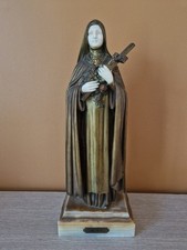 Dimitri Chiparus Sculpture en bronze doré Sainte Thérèse éditeur Etling