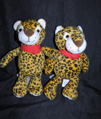 Lot peluche doudou panthère - peluche,