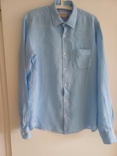 Chemise Bleue  100% lin Serge