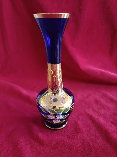 Ancien petit vase bleu murano - ancien,