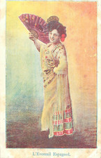 CP ILLUSTREE COLLECTION PETIT PARISIEN L'EVENTAIL ESPAGNOL - 41248